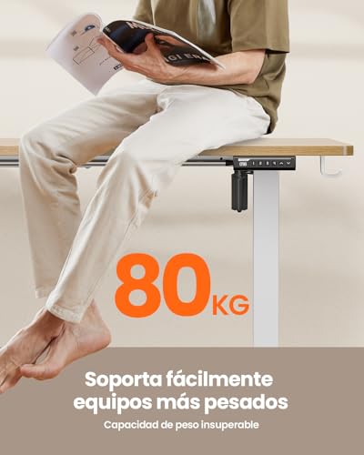 ErGear Escritorio Elevable Eléctrico, 140 x 70 cm - Imagen 3