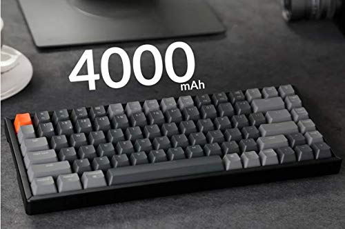 Keychron K2 Teclado mecánico inalámbrico Bluetooth/USB para juegos, compacto 84 teclas RGB LED retroiluminado N-Key Rollover marco de aluminio para Mac Windows, Gateron G Pro Brown Switch,( US-Layout) - Imagen 8