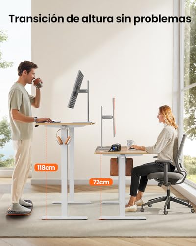 ErGear Escritorio Elevable Eléctrico, 140 x 70 cm - Imagen 2