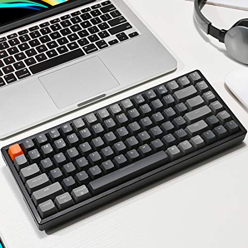 Keychron K2 Teclado mecánico inalámbrico Bluetooth/USB para juegos, compacto 84 teclas RGB LED retroiluminado N-Key Rollover marco de aluminio para Mac Windows, Gateron G Pro Brown Switch,( US-Layout) - Imagen 3