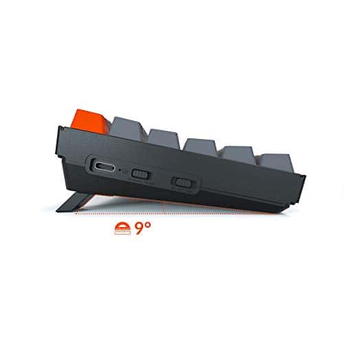 Keychron K2 Teclado mecánico inalámbrico Bluetooth/USB para juegos, compacto 84 teclas RGB LED retroiluminado N-Key Rollover marco de aluminio para Mac Windows, Gateron G Pro Brown Switch,( US-Layout) - Miniatura 9
