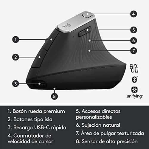 Logitech MX Ratón Vertical - Miniatura 7