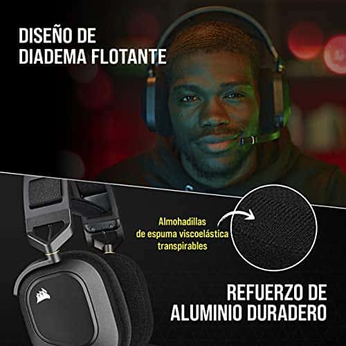 Corsair HS80 RGB WIRELESS Auriculares Inalámbricos - Miniatura 7